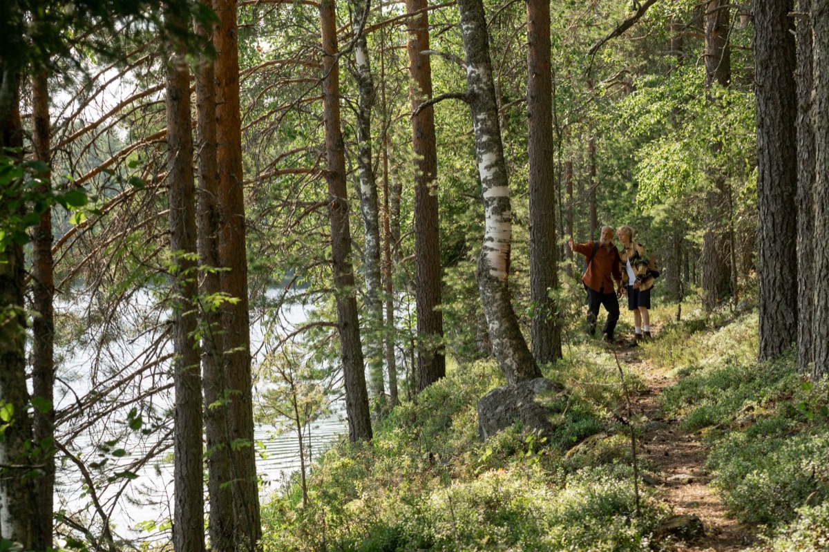 family hiking trail