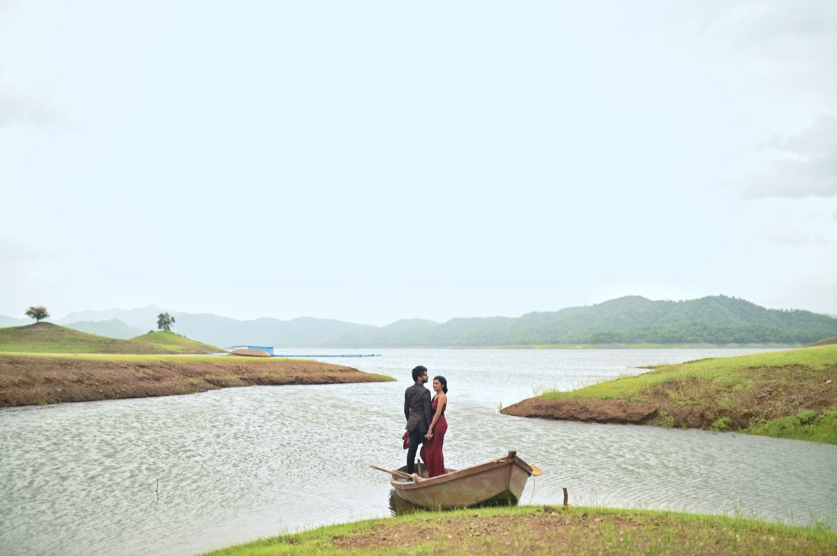 Couple on private island