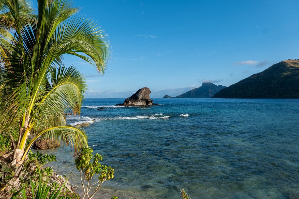 famille en vacances à fiji