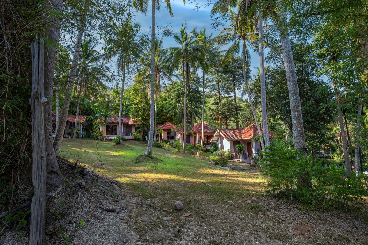 Family resort with private villa and pool area