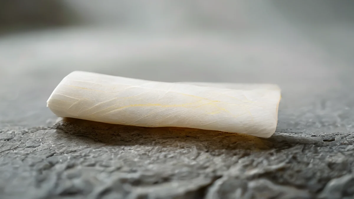 Eine lange, dünne Rice-Paper-Stange, für dekorative oder funktionale Zwecke verwendet.