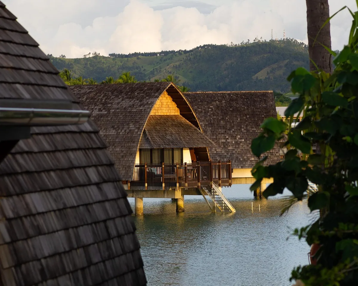 fiji, resort, nature, water, bungalow, sea, tropical, beautiful